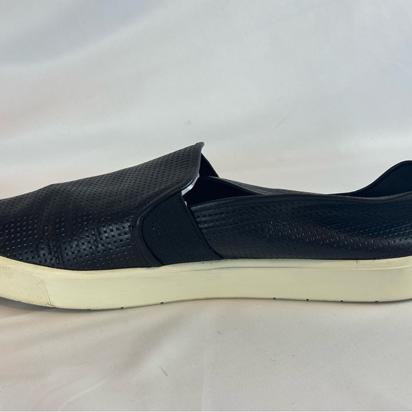 Vince Size 11 US / EUR 43, Black with white soles slide-on shoes - Picture 8 of 11